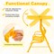 2 Seater Kids Patio Swing with Adjustable Canopy, Metal Frame and Safety Belts
